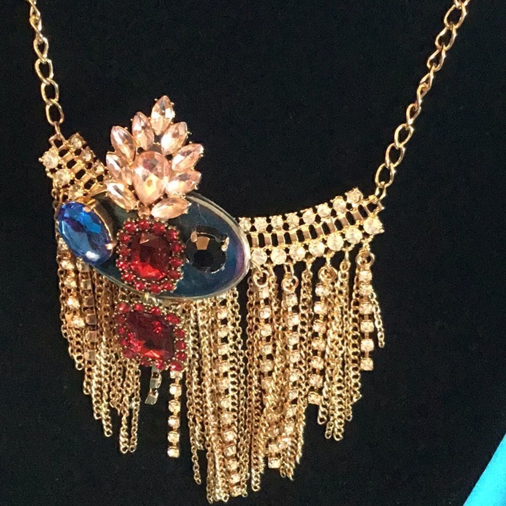 HOBO HIPPIE JEWELRY necklace multicolor stones